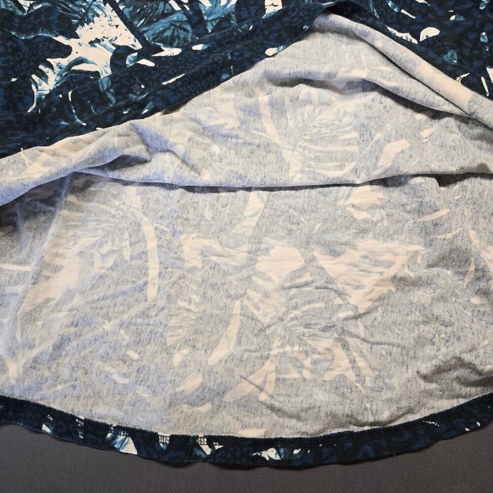 Chaps Blue Sundress Sleeveless Midi Geometric Tie Dye V-Neck Womens Size M Aline - Picture 6 of 7